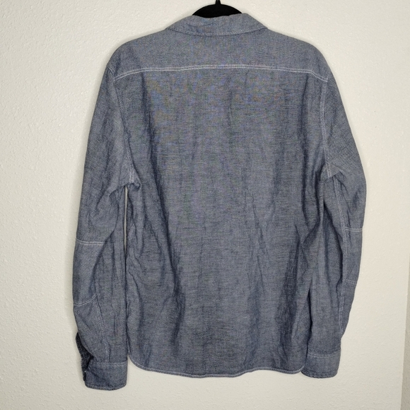 AllSaints SpitalFields Freestone Long Sleeve Shirt Men's Size Medium - Picture 5 of 8